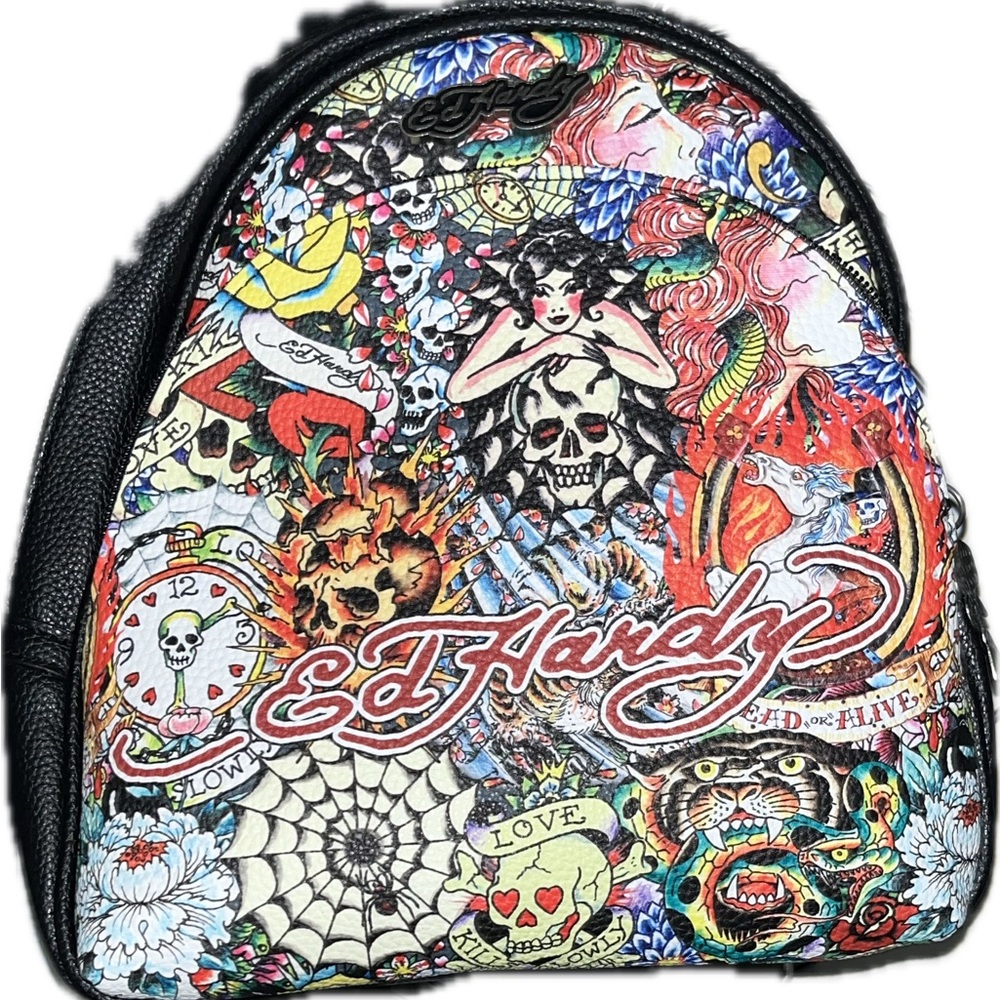 Ed Hardy Vibrant Graphic Women's Backpack